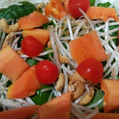 Strawberry Papaya Salad