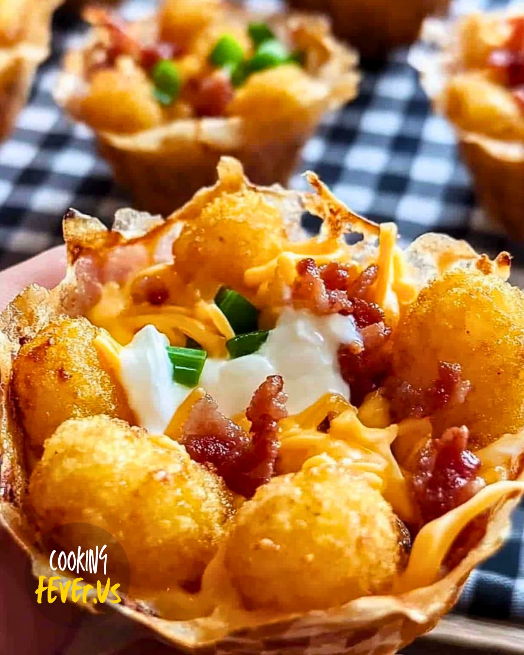 Tater Tot Appetizer Cups