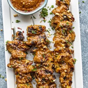 Chicken Satay Recipe with Peanut Sauce