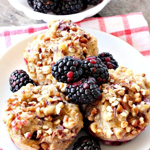Healthy Gluten Free Blackberry Muffins
