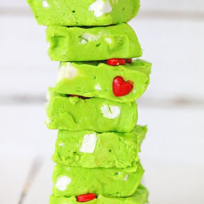Grinch fudge Christmas candy
