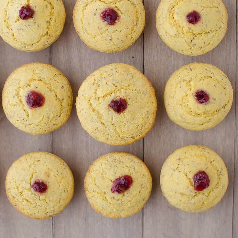 Vegan Cranberry Corn Muffins