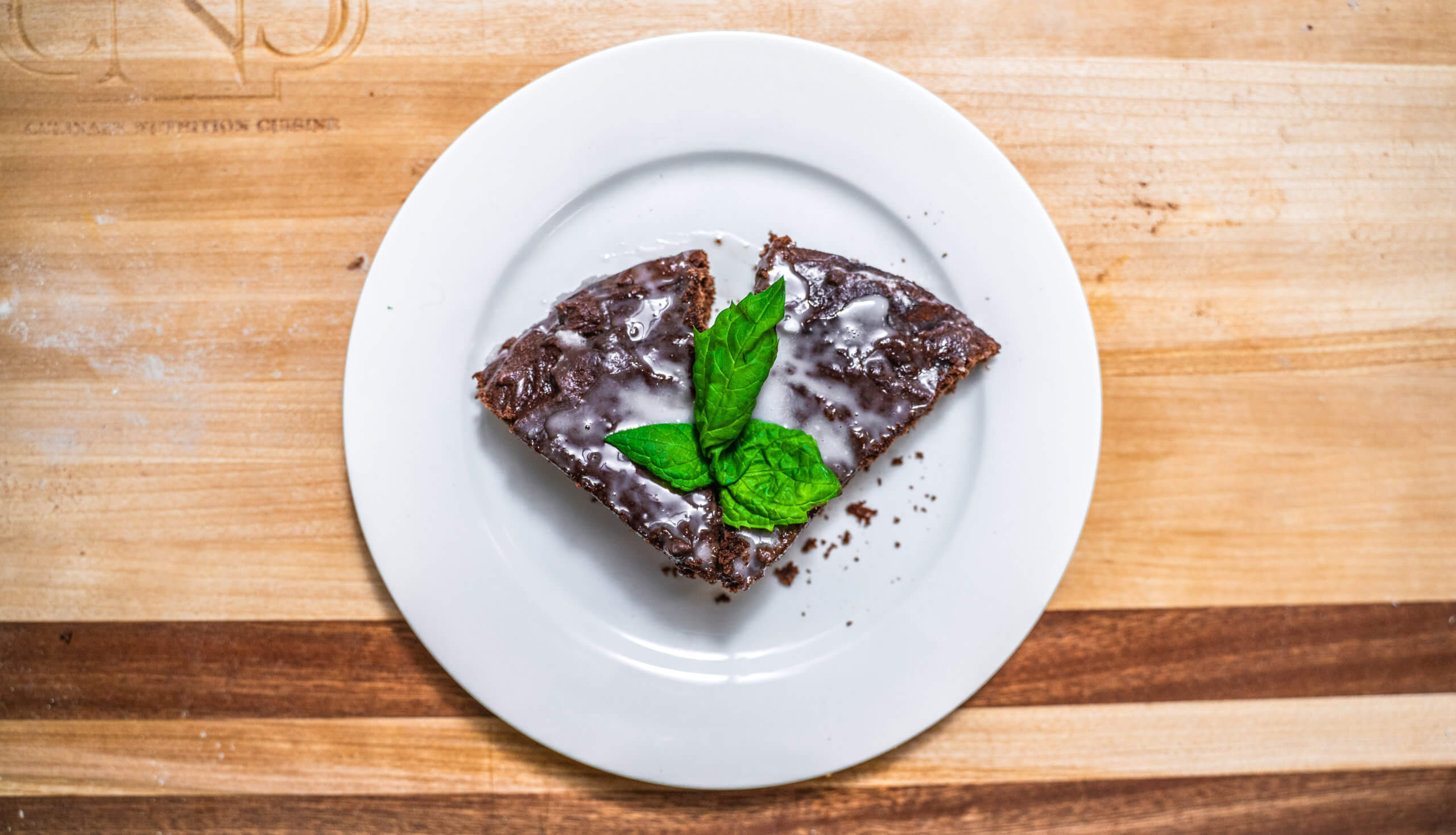 Peppermint Glazed Dairy Free Brownies