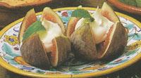Figs With Lemon Flavoured Cream
