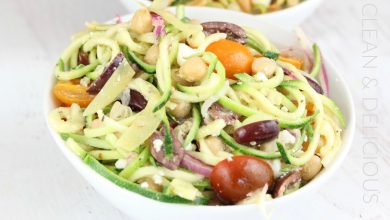 Mediterranean Zucchini Noodle Salad