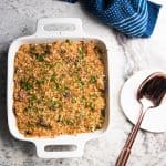 Cheesy Sausage and Roasted Vegetable Casserole