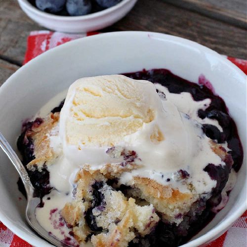 Magic Blueberry Cobbler