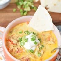 Slow Cooker Chicken Enchilada Soup