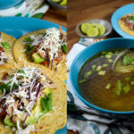 Tacos y Sopa de Pollo Gastado