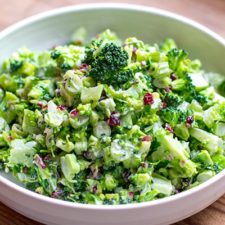 Broccoli Slaw Salad With Cranberries & Celery