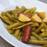 Slow Cooker Recipe – Green Beans, Potatoes, and Sausages