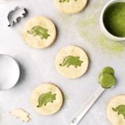 Matcha Linzer Cookies