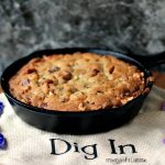 Chocolate and Hazelnut Skillet Cookie