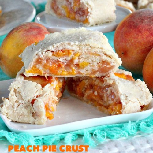 Peach Pie Crust Cinnamon Rolls