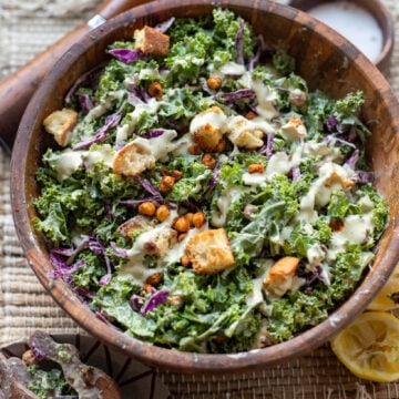 Simple Vegan Kale Caesar