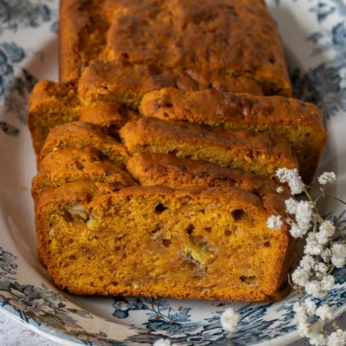 Vegan Pumpkin Banana Bread (Easy 1 Bowl Recipe!)