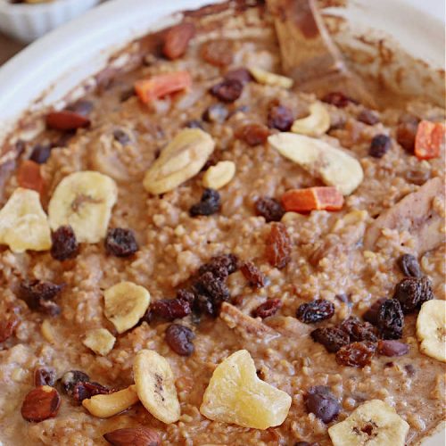 Tropical Trail Mix Overnight Oatmeal