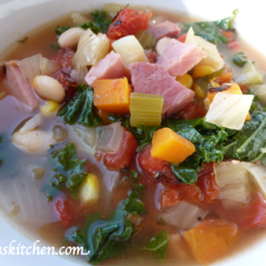 White Bean & Ham Soup for the Slow Cooker