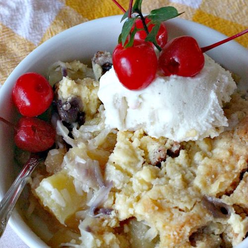 Pina Colada Dump Cake Cobbler
