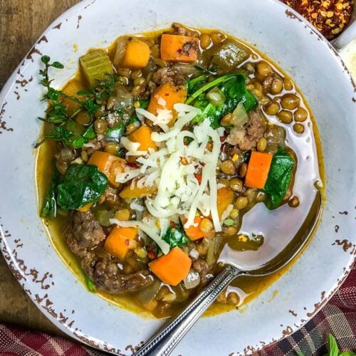 Easy Sausage Lentil Soup Recipe
