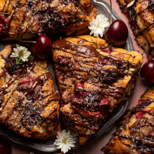 Chocolate Covered Cherry Scones