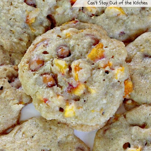 Peach Caramel Cookies