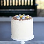 Cadbury Mini Eggs Cake with Mascarpone Whipped Cream Frosting