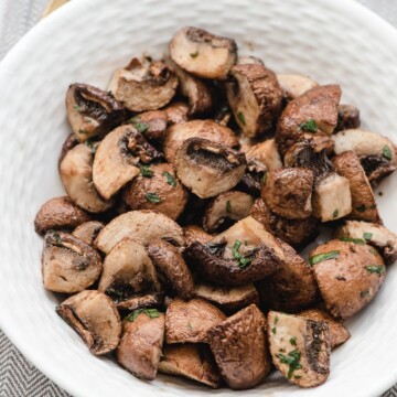 Air Fryer Mushrooms with Balsamic Vinegar