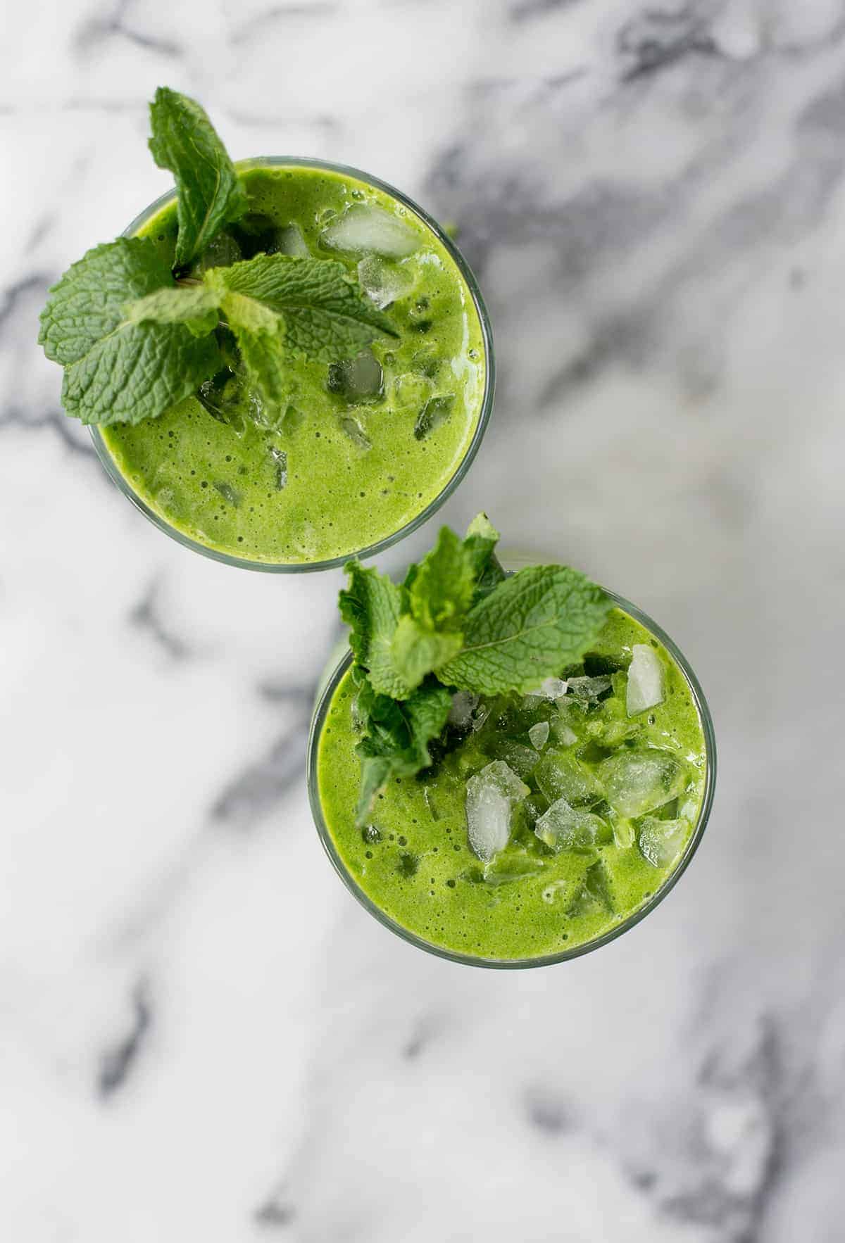 Pineapple Mint Green Drink