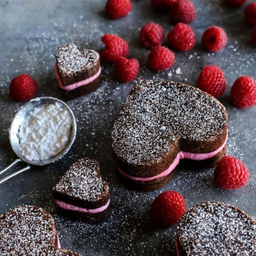 Heart Shaped Brownies