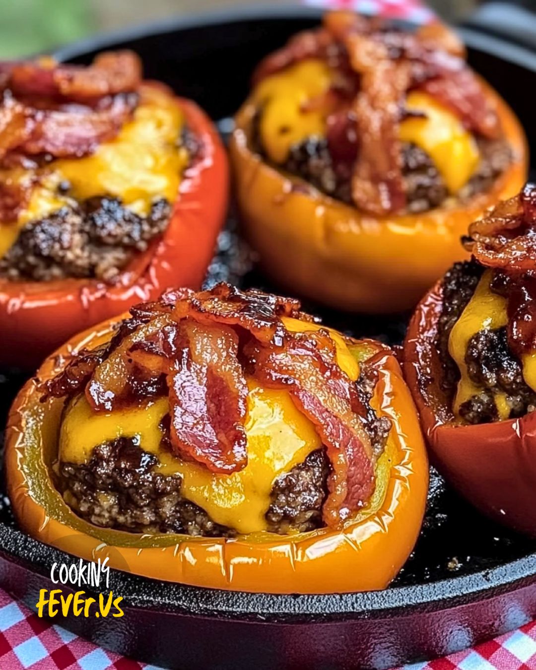Stuffed Bell Peppers with Creamy Cashew Sauce