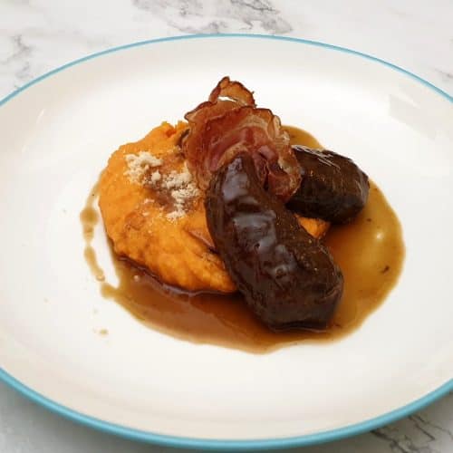 Pork Cheeks Braised in Belgian Leffe Beer