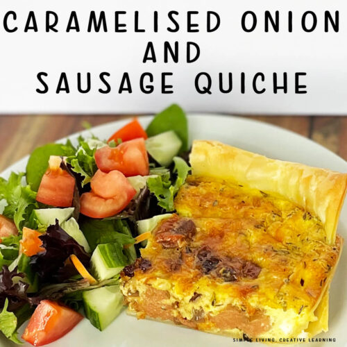 Caramelised Onion and Sausage Quiche