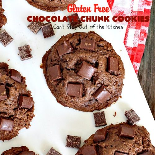 Gluten Free Chocolate Chunk Cookies