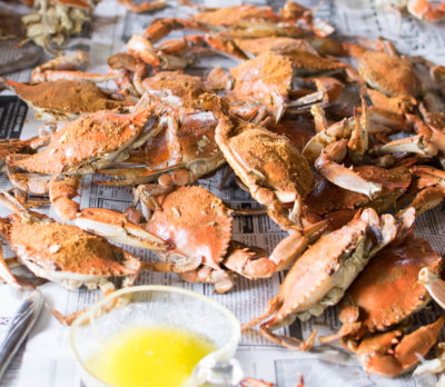 Old Bay Steamed Crabs