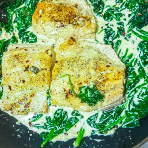 Creamy Garlic Butter Salmon and Spinach