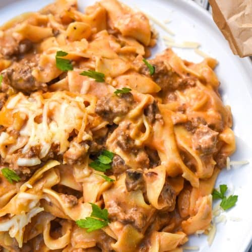 Cheesy Beef Noodle Casserole