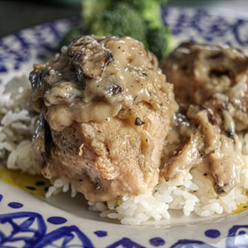 Creamy Mushroom Sherry Chicken