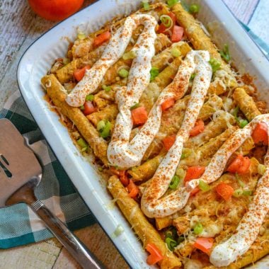 Cheesy Beef Taquito Casserole