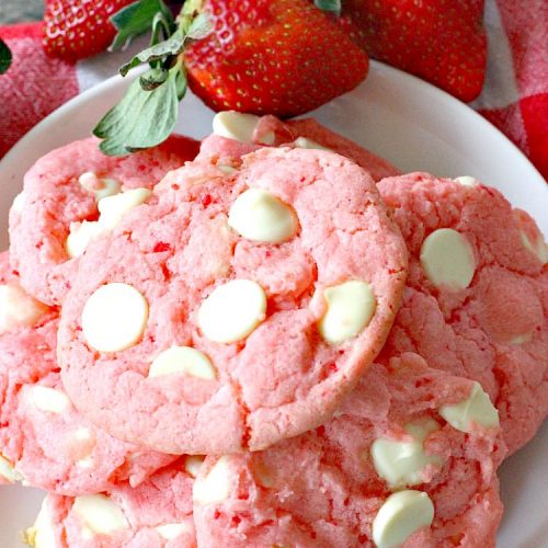 Strawberry White Chocolate Cookies