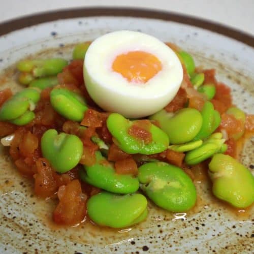 Fava Beans with Tomato Concasse