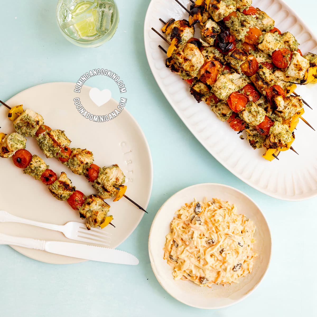 Pinchos de Pollo [Video + Recipe] Chicken Skewers