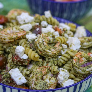 Shrimp Pesto Pasta Salad