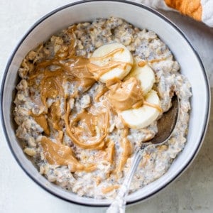 Peanut Butter Banana Overnight Oats