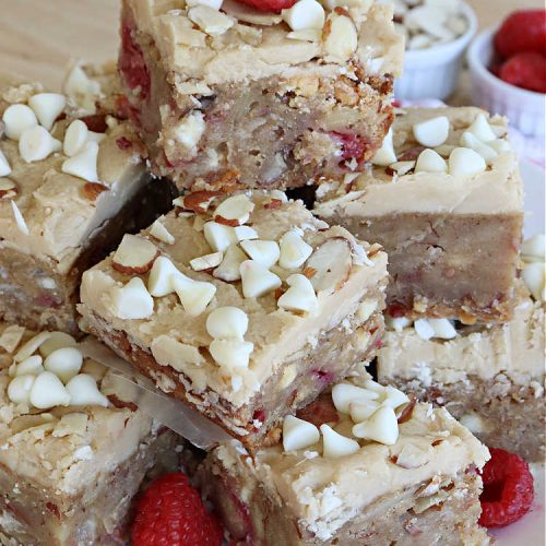 Raspberry Almond Blondies