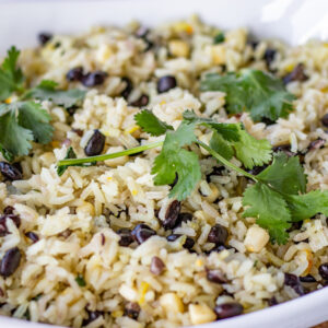 Black Bean Cilantro Saffron Rice