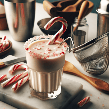 Festive Candy Cane Martini Recipe for Christmas
