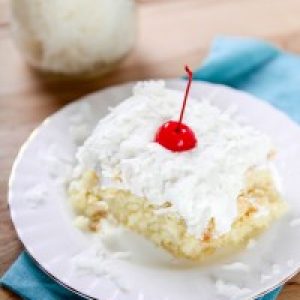 Pina Colada Poke Cake
