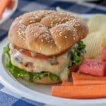Chicken Caprese Burger