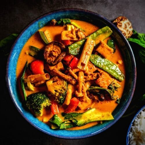 Vegan Panang Curry With Air Fried Tofu